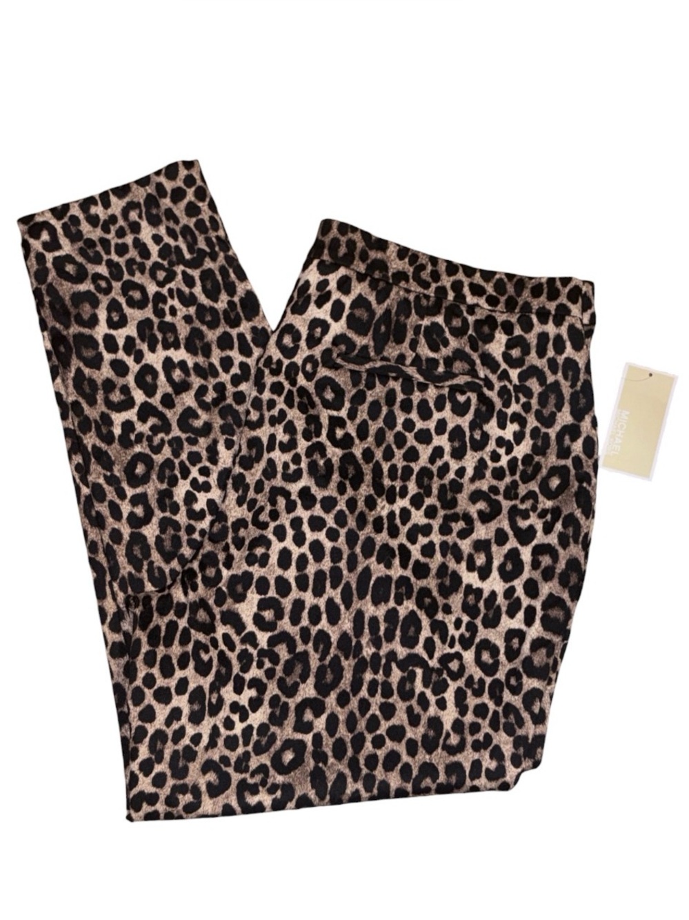Michael Kors Leopard Print Slacks - Beige and Black NEW!